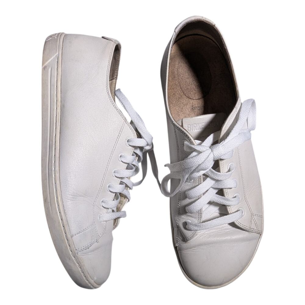 Birkenstock Arran White Leather Low Top Lace Up Casual Sneakers EU 41 US 10 Reg